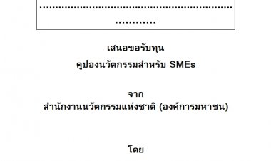 ข้อเสนอโครงการโครงการคูปองนวัตกรรมสำหรับ SME